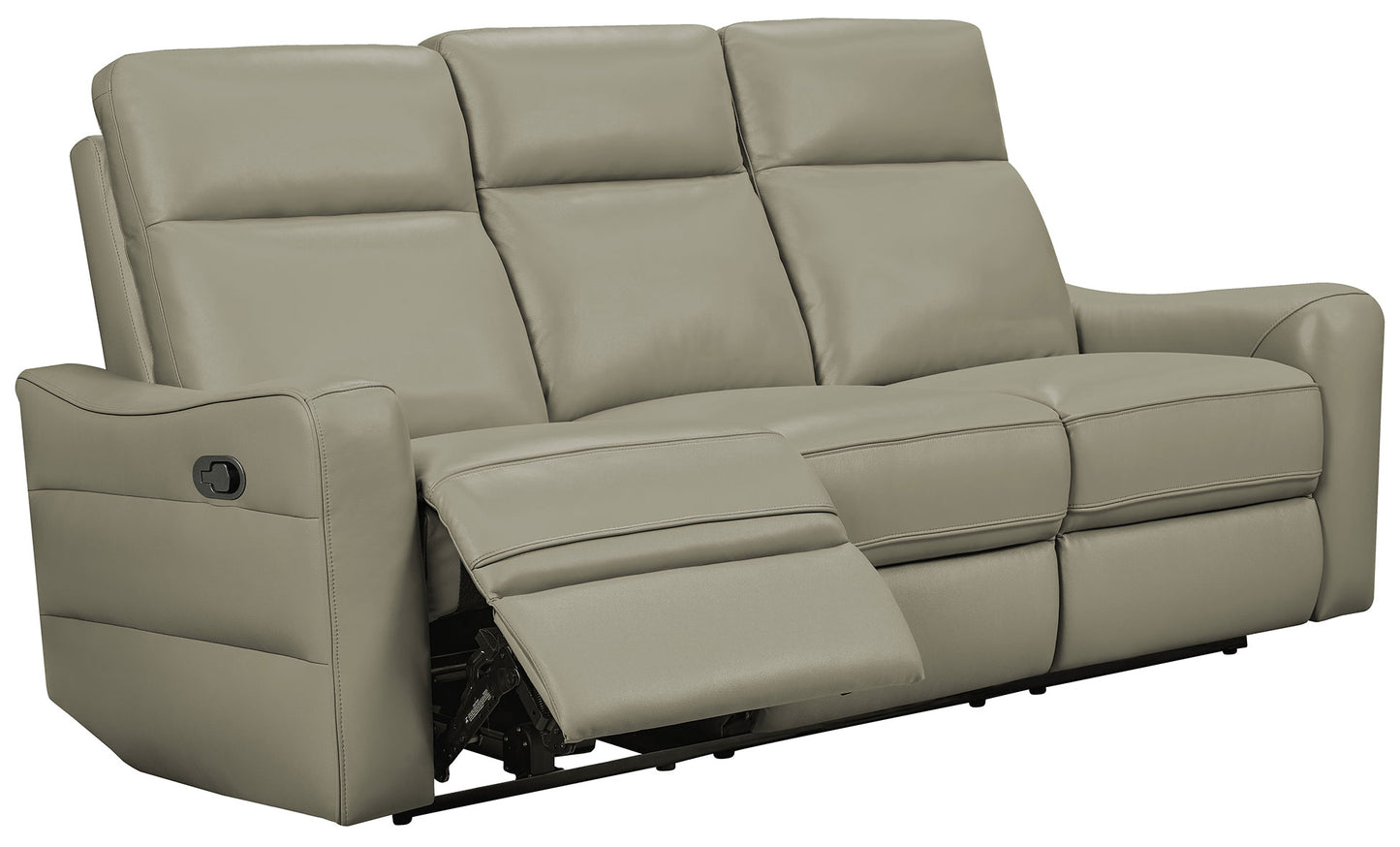 Contemporary Reclining Sofa with Matte Finish - 85.43 Inch - 85.43x38 Inch