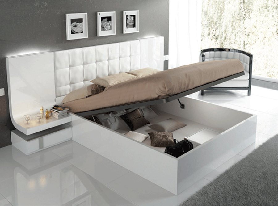 Classic Queen Storage Bed - 111 Inch