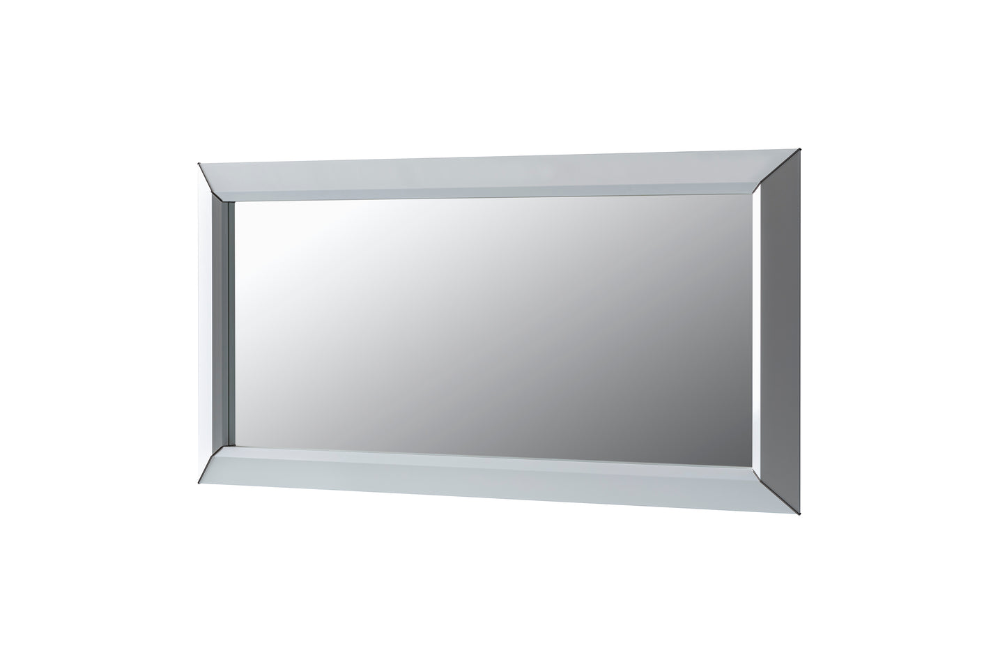 Modern White Mirror with N/A Finish