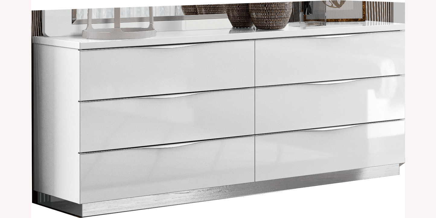 Classic White Dresser - 68 Inch