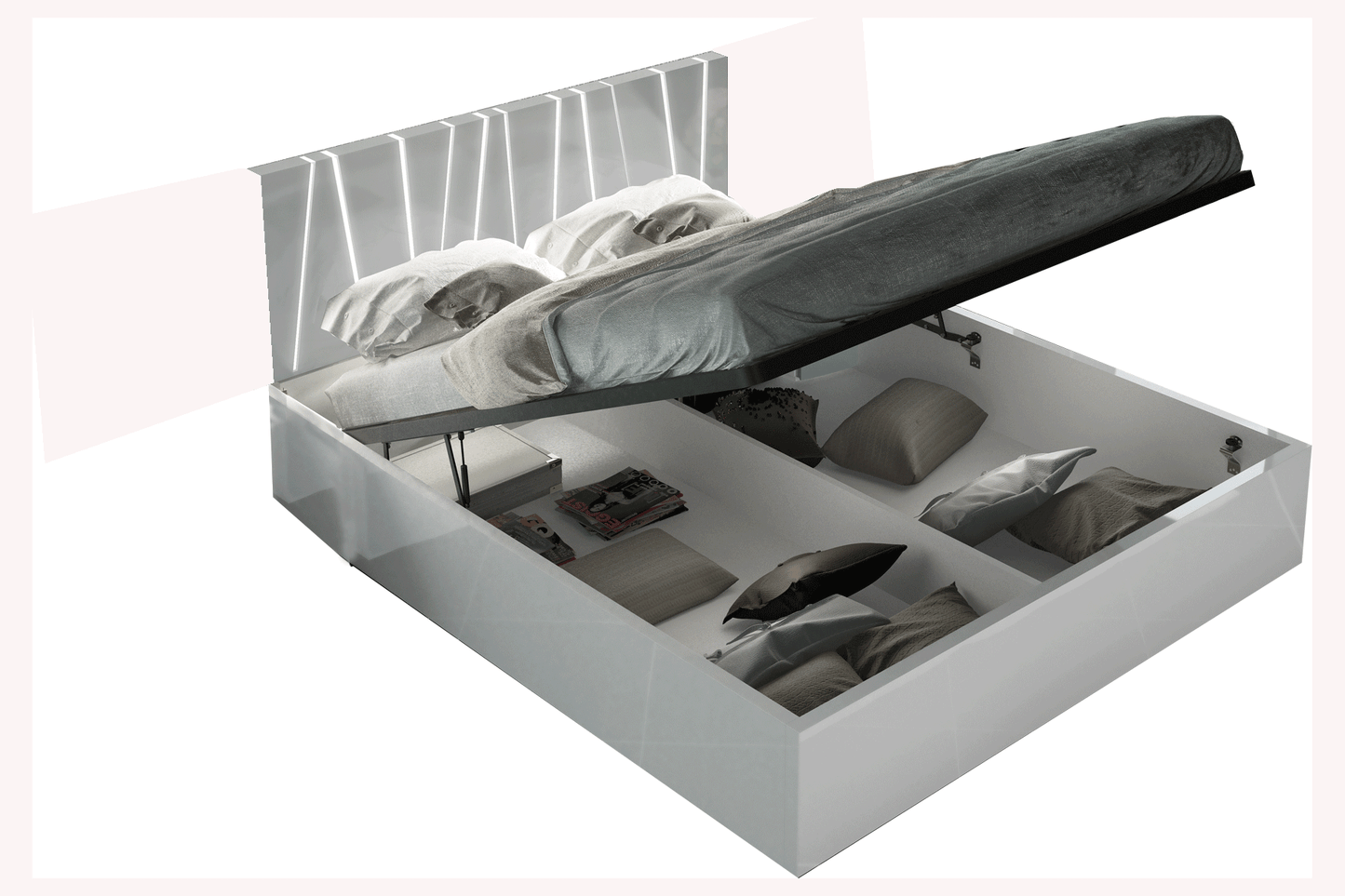 Classic King Storage Bed - 83 Inch - 83x85 Inch