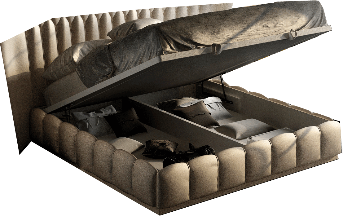Classic King Storage Panel Bed - 104.33 Inch