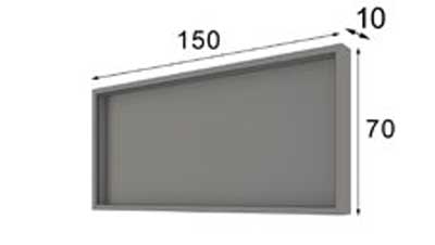 Classic Mirror - 59.06 Inch - 59.06x3.9 Inch
