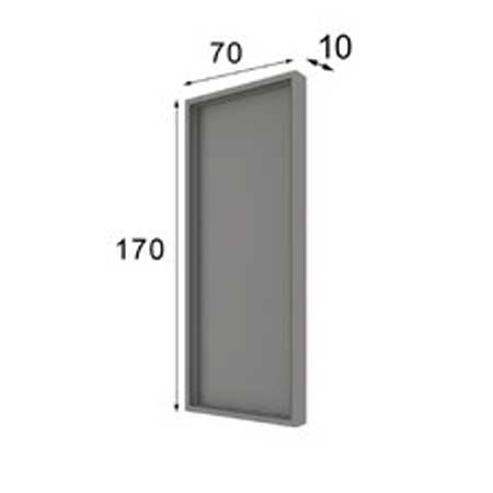 Classic White Mirror with White Finish - 66.93 Inch