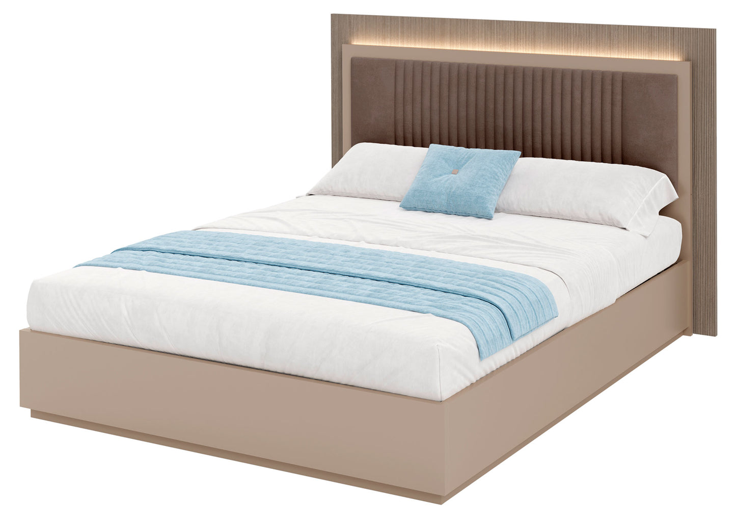 Classic Camel Queen Bed