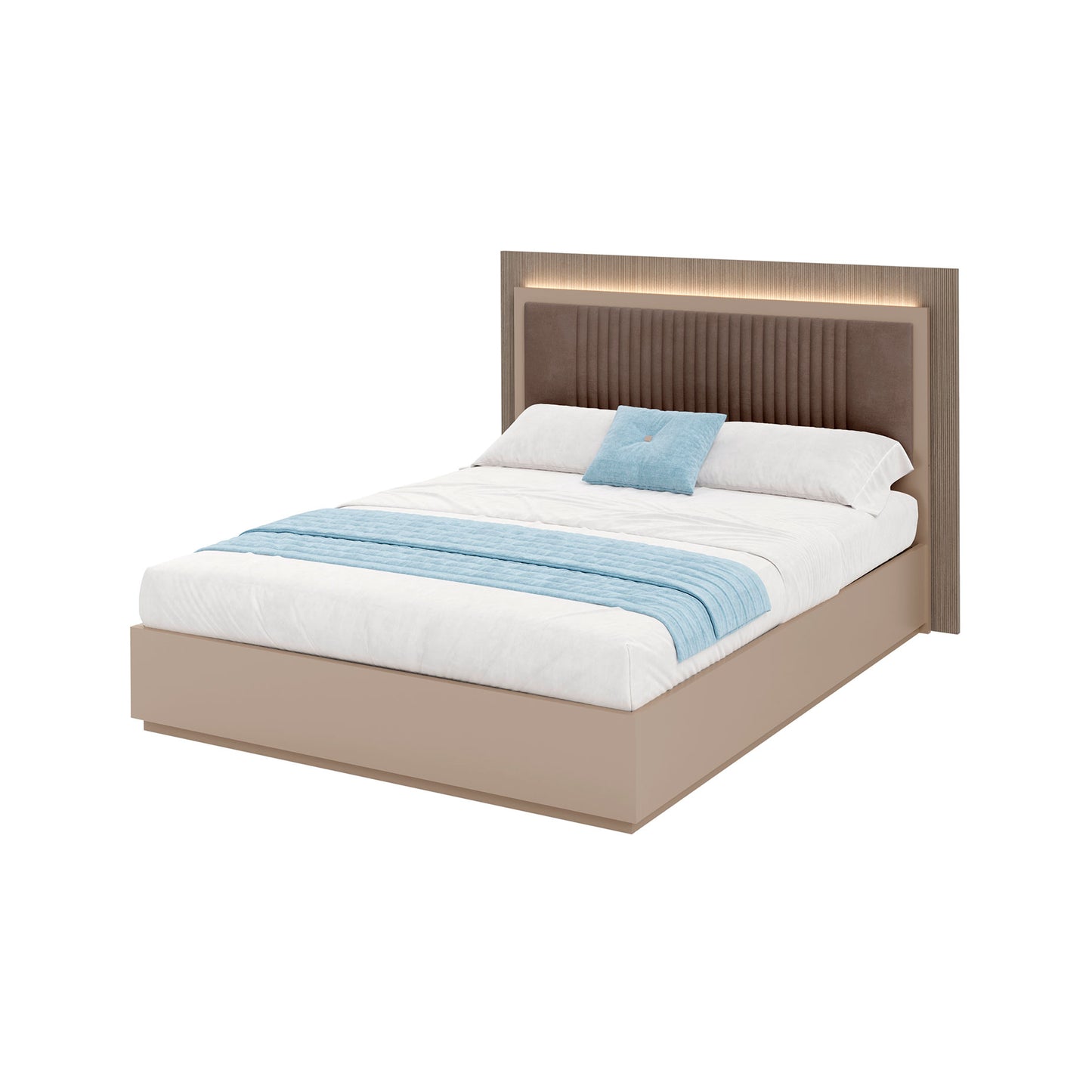 Classic Camel Queen Bed - 73.54 Inch