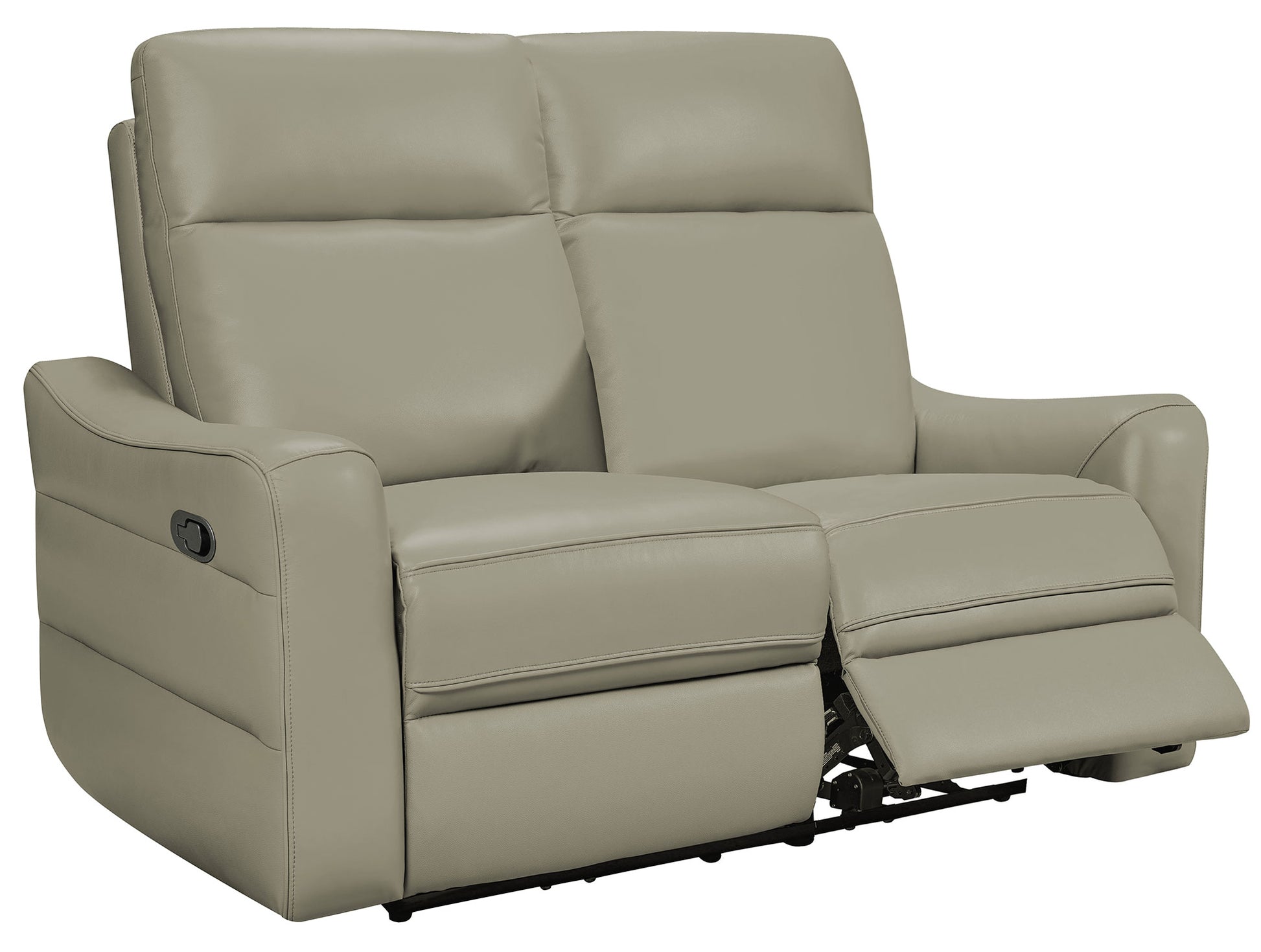 Contemporary Loveseat with Matte Finish - 60 Inch
