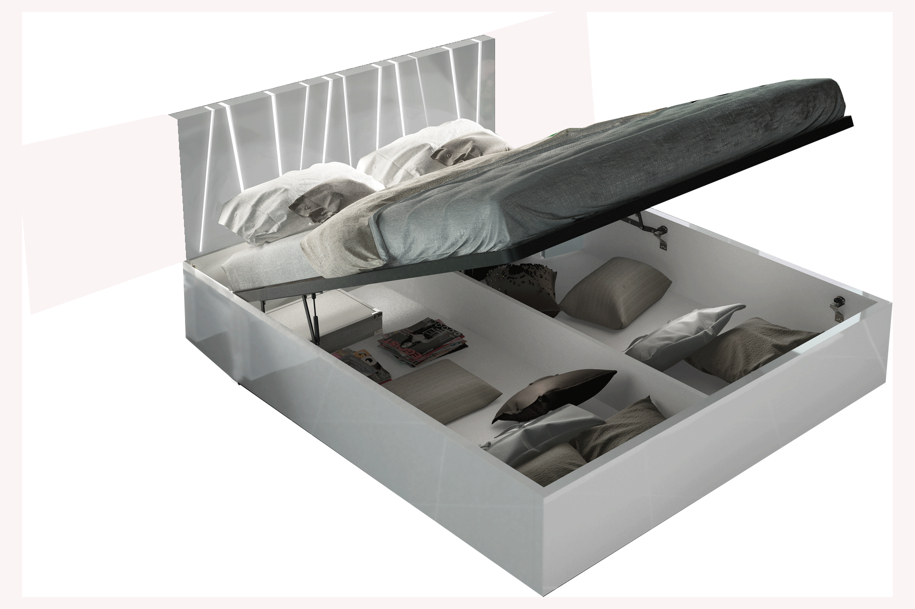 Classic King Storage Bed - 83 Inch