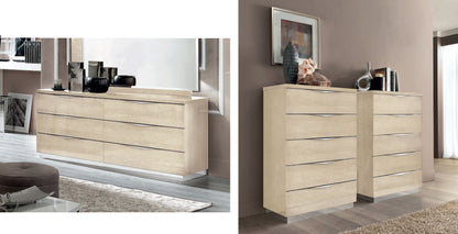 Complete Bedroom Setwith Beige High Gloss Lacquer, Special Order Finish