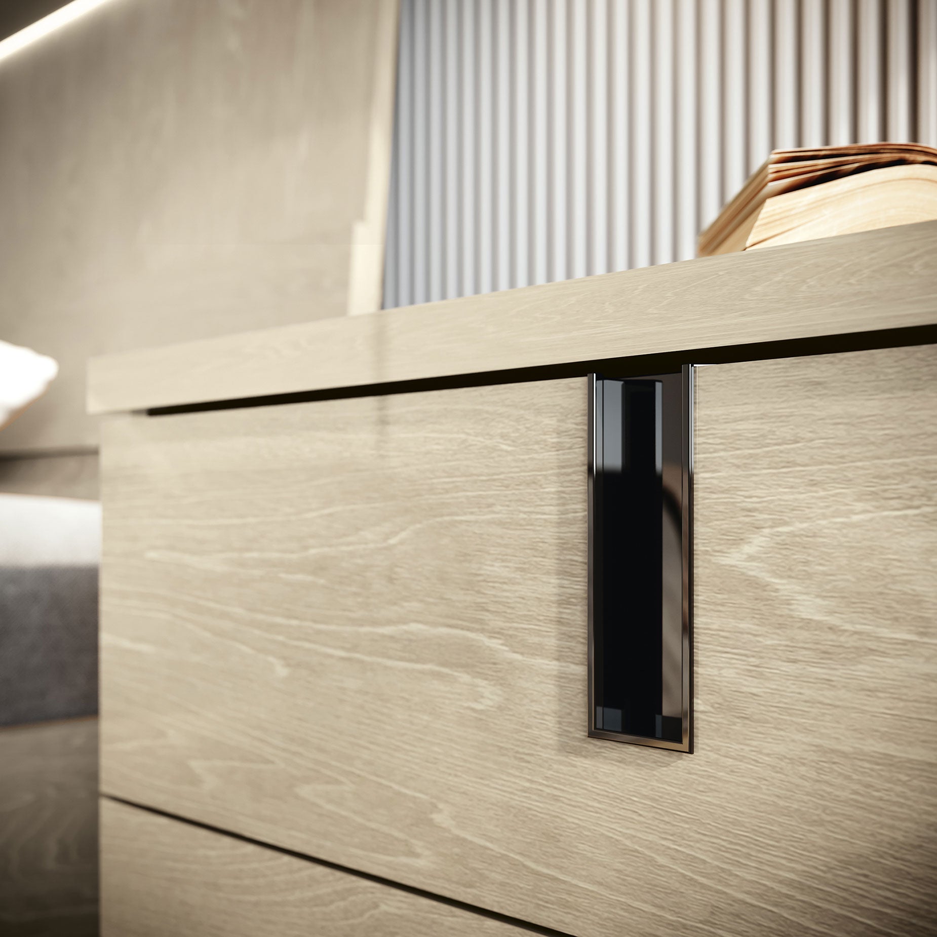 Complete Bedroom Setwith Beige High Gloss Lacquer, Special Order Finish