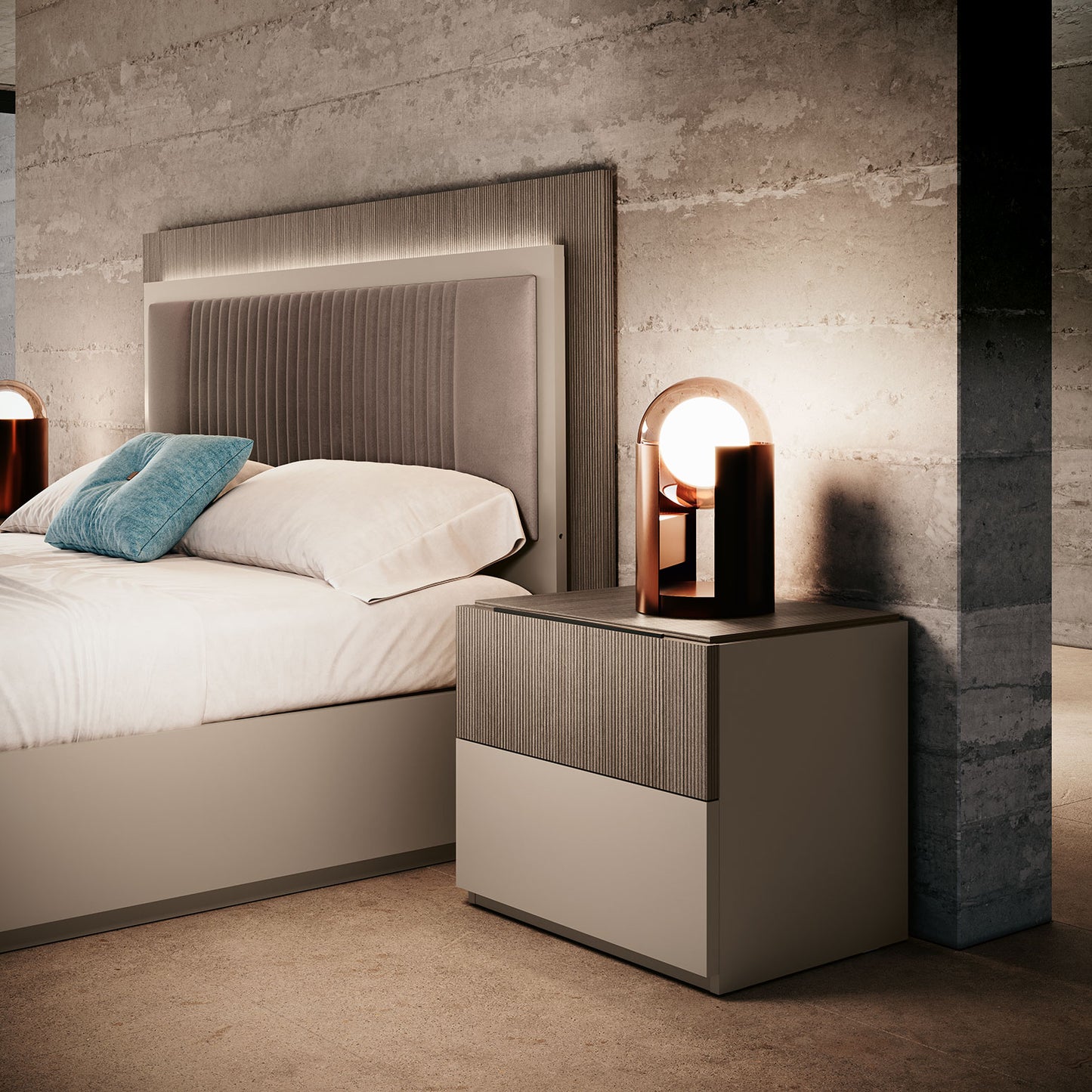 Complete Bedroom Setwith Walnut N/A - 009
