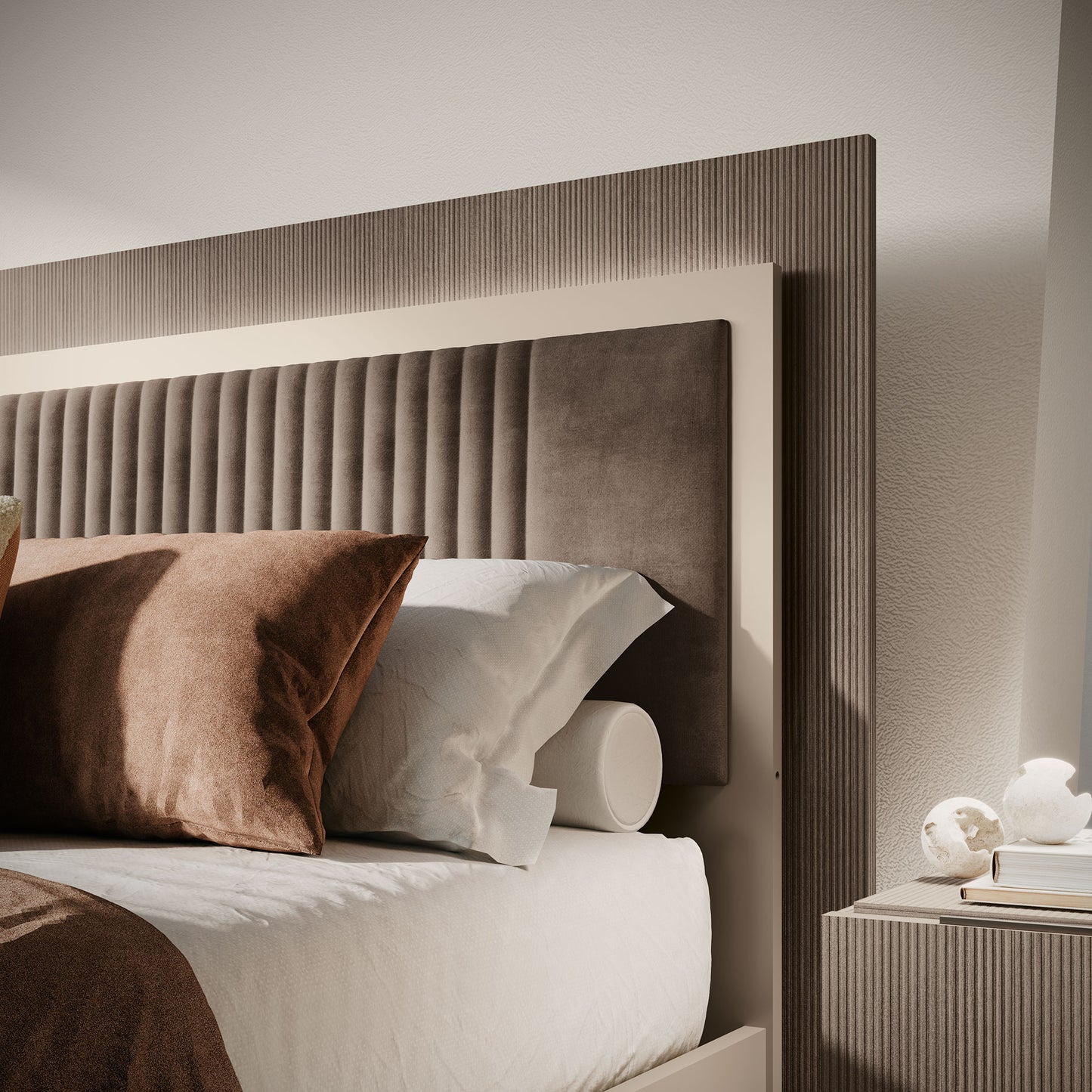 Complete Bedroom Setwith Walnut N/A - 009