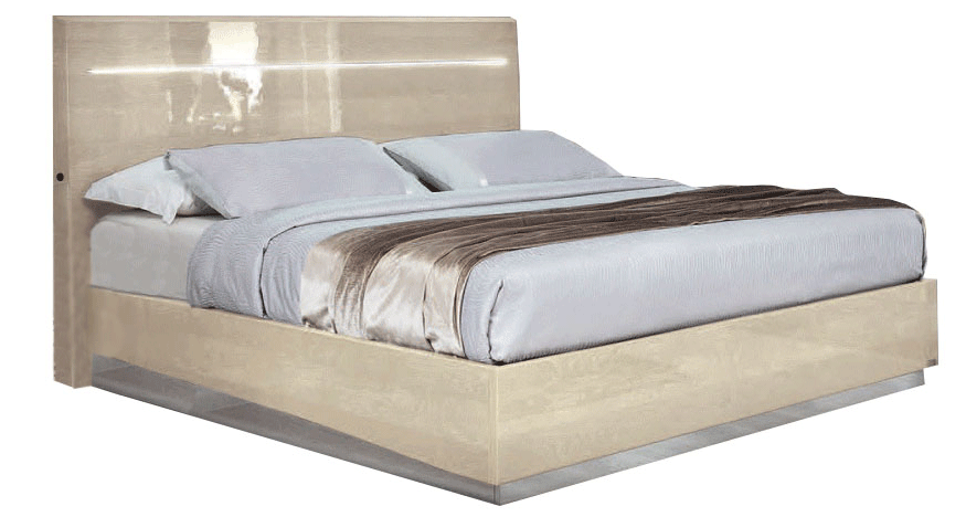 Complete Bedroom Setwith Ivory High Gloss Lacquer - 70 Inch