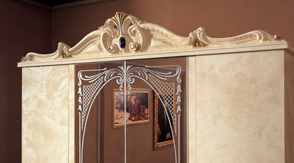 Complete Bedroom Setwith Ivory High Gloss Lacquer