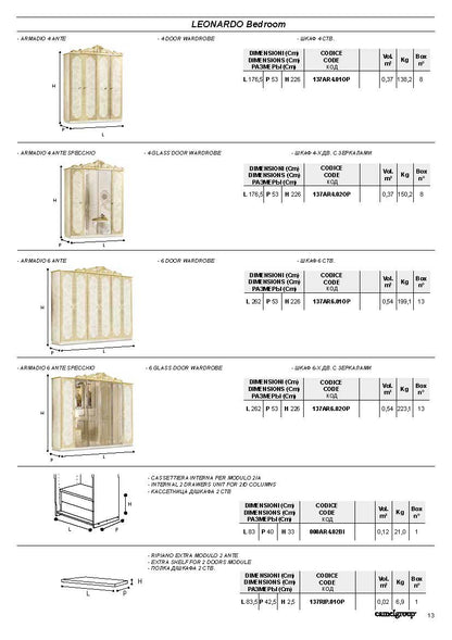 Complete Bedroom Setwith Beige High Gloss Lacquer