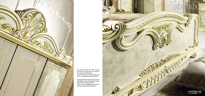 Complete Bedroom Setwith Beige High Gloss Lacquer