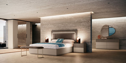Complete Bedroom Setwith Walnut N/A - 63.39 Inch