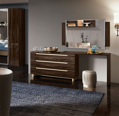Complete Bedroom Setwith Walnut N/A - 53.15 Inch