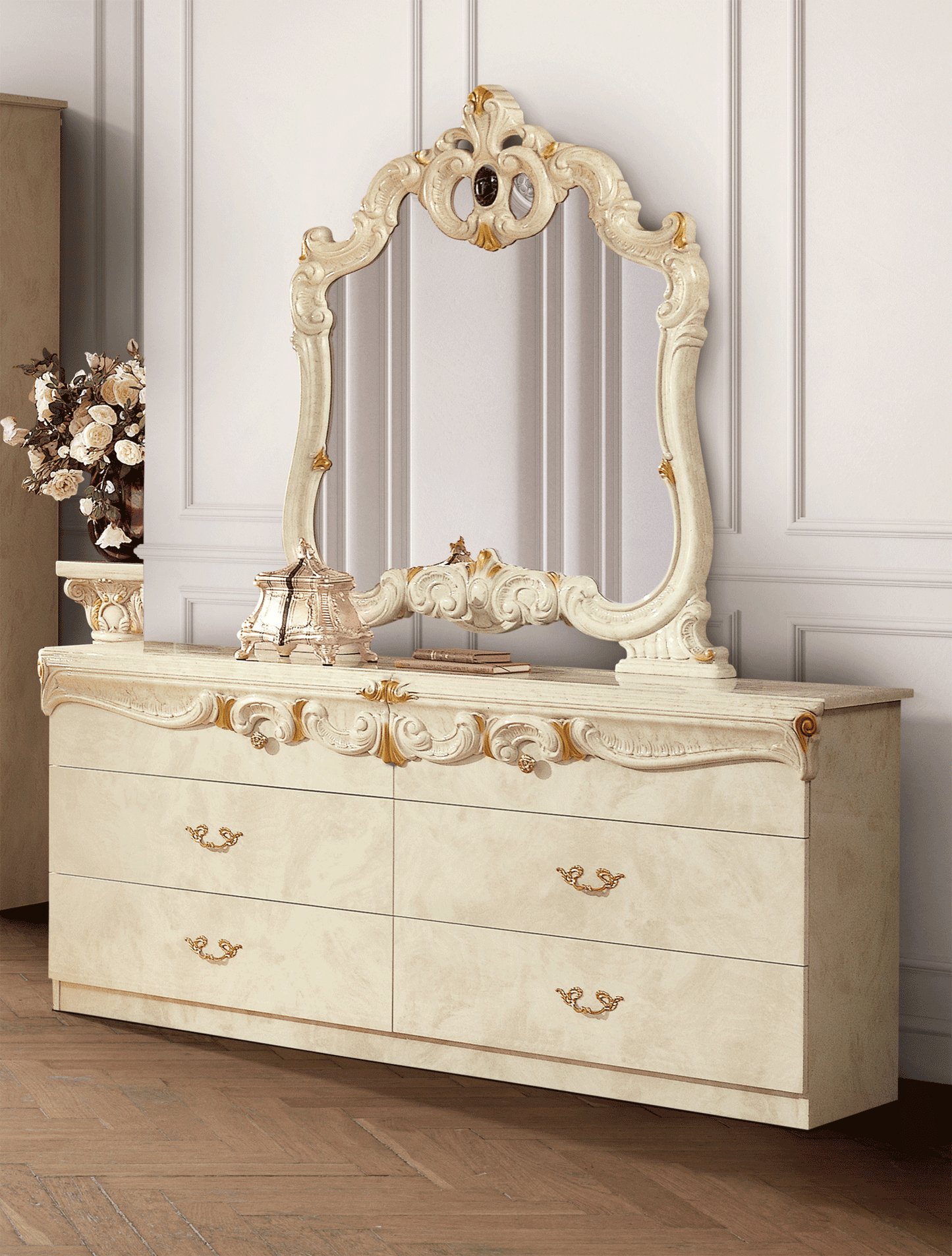 Complete Bedroom Setwith Ivory N/A - 42 Inch