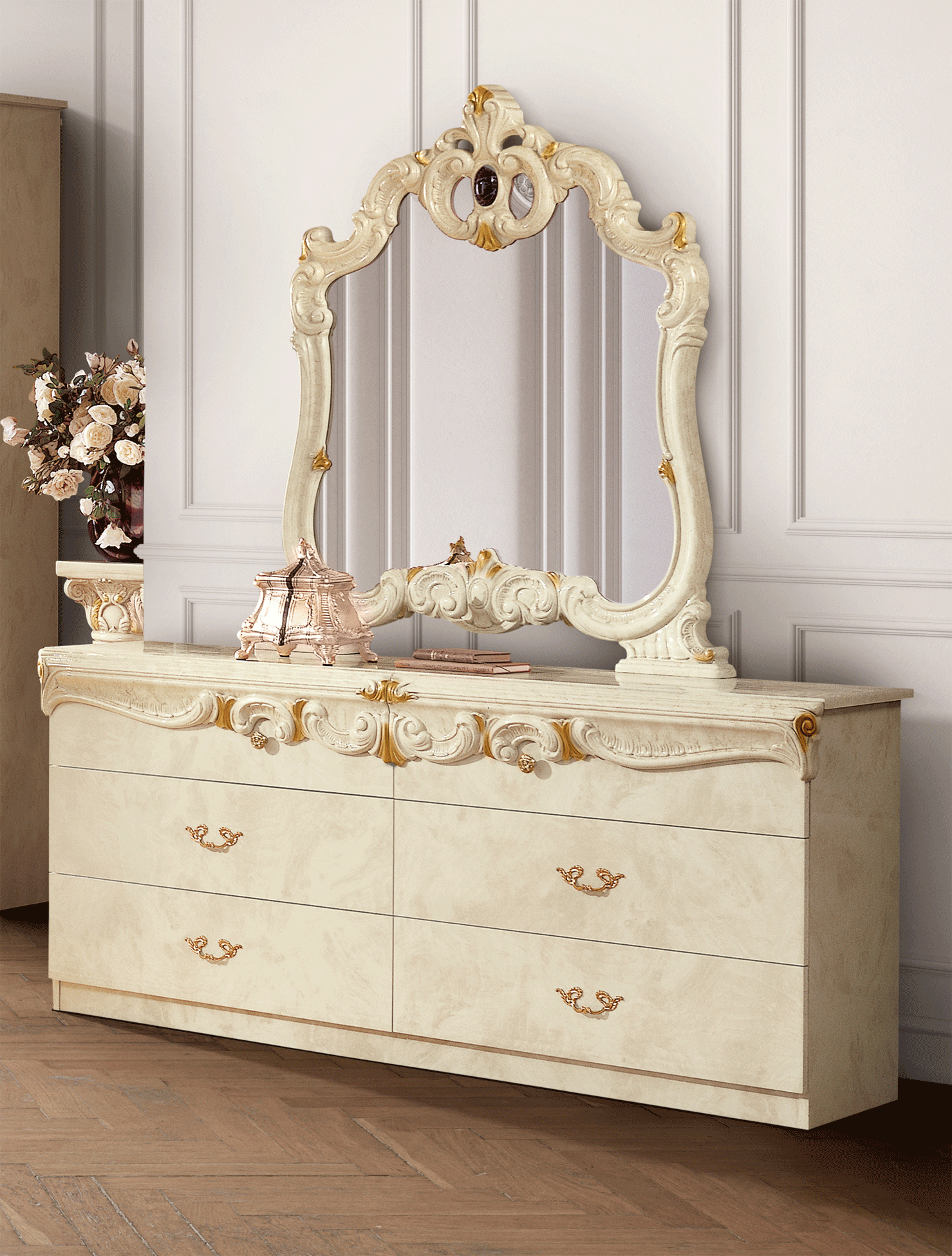 Complete Bedroom Setwith Ivory N/A - 42 Inch