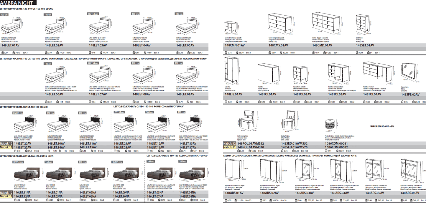 Complete Bedroom Setwith Beige High Gloss Lacquer - 028