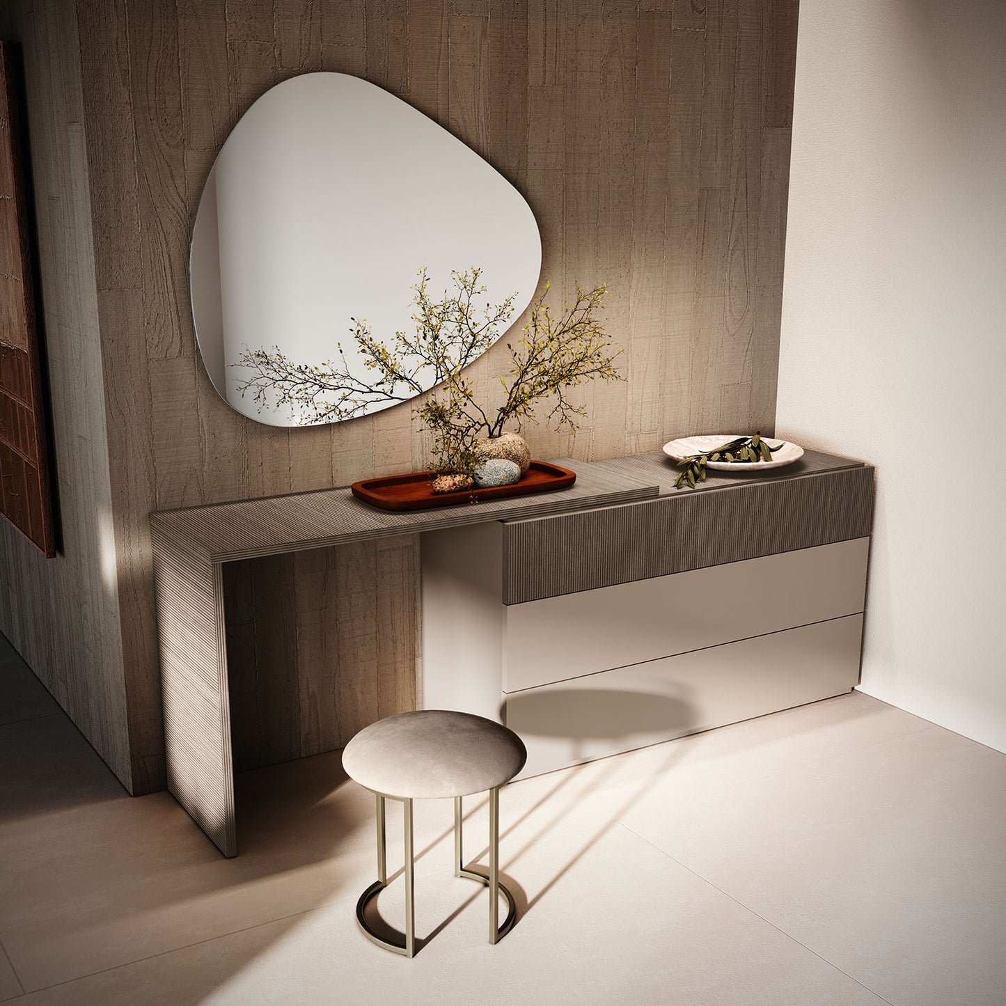 Complete Bedroom Setwith Walnut N/A
