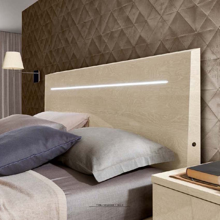 Complete Bedroom Setwith Beige High Gloss Lacquer - 028
