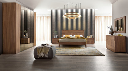 Complete Bedroom Setwith Walnut Mat