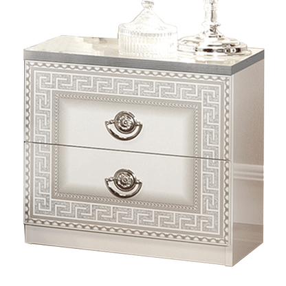 Complete Bedroom Setwith White High Gloss Lacquer - 22 Inch
