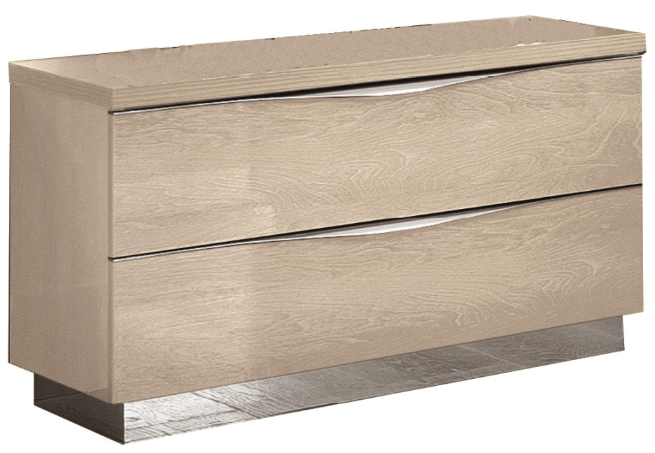 Complete Bedroom Setwith Ivory High Gloss Lacquer - 23.6 Inch