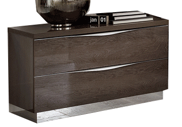 Complete Bedroom Setwith Silver Birch High Gloss Lacquer - 30 Inch