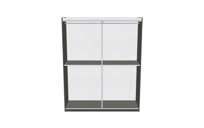 Modern White Armoire with High-Gloss Finish