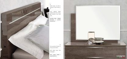 Complete Bedroom Setwith Silver High Gloss Lacquer