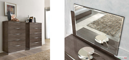 Complete Bedroom Setwith Silver High Gloss Lacquer