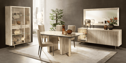 Classic Beige Mirror with High Gloss Lacquer Finish