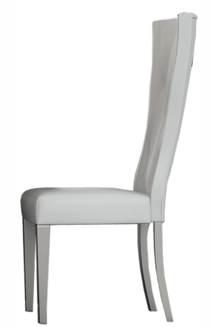 Modern White Mirror with High Gloss Lacquer, Mat Finish
